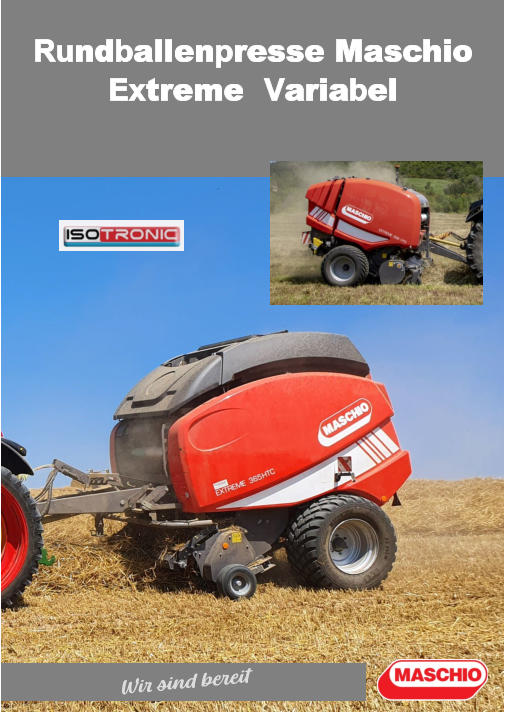 Rundballenpresse Maschio Extreme  Variabel